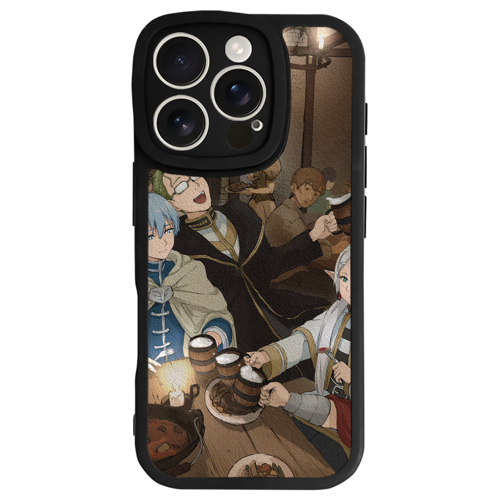 （画像用） 葬送のフリーレン Frieren 【iPhone 16シリーズ対応】シリコンスマホケース（レザー調） 材質：シリコン